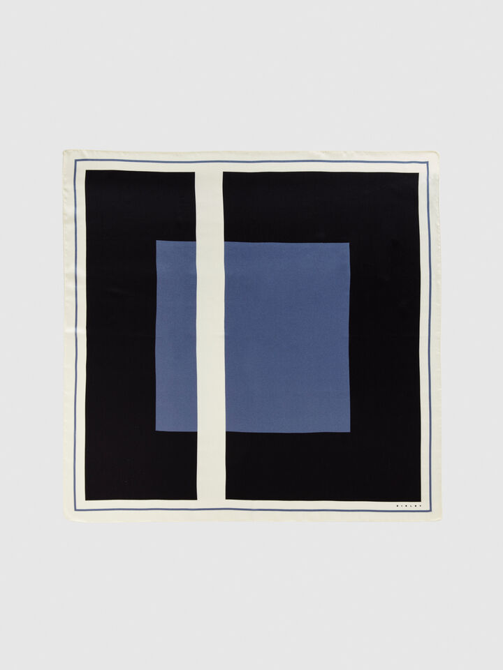 100% silk scarf - null - Multi-color | Sisley image number 1